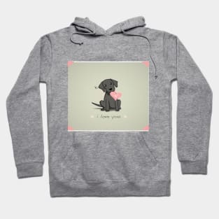 labrador puppy illustration Hoodie